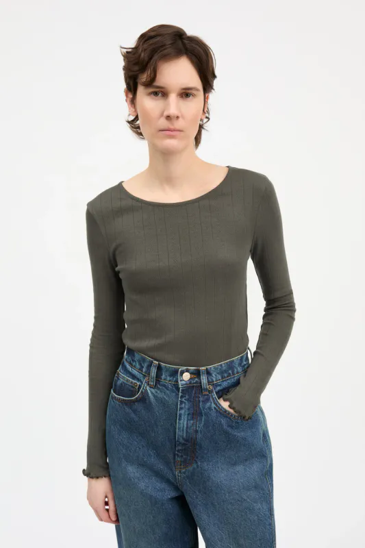 EDIE Blouse Dark Green 