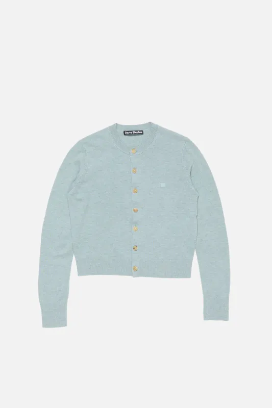 Cardigan Yak Wool Dusty Blue