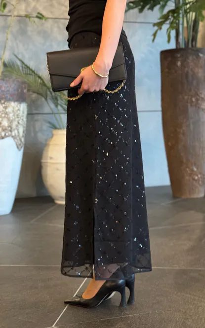 Hovedbilde VivikaPW Skirt Black Placed ...