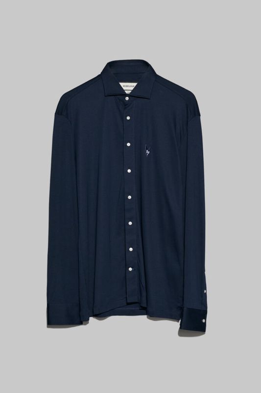 Leon Supima Shirt Navy