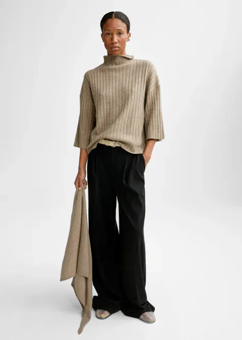 Hovedbilde RAY Wool Cash Sweater Sahara