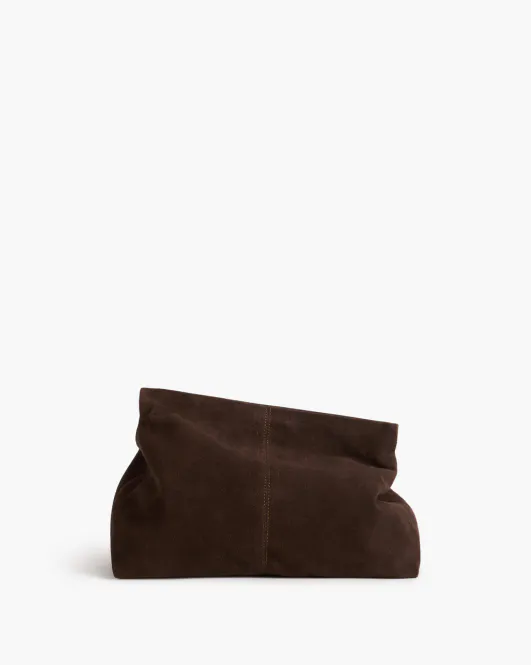 Hovedbilde Clay Clutch Suede Chocolate 