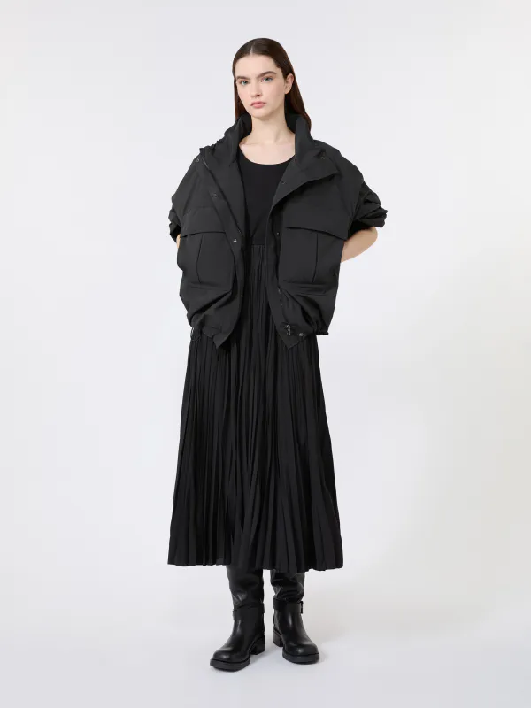 Classi Plisse jersey Dress Black 