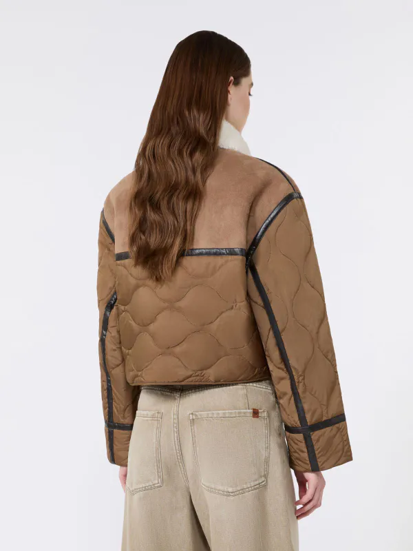 Gessati Quilted Jacket Camel 