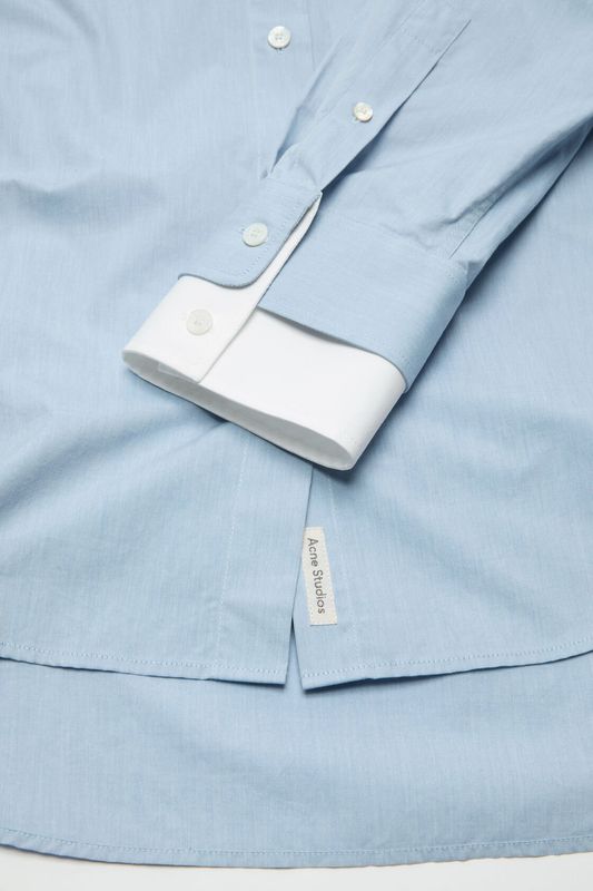 Layered button-up Light Blue White 