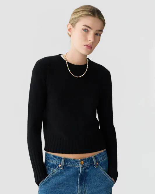 Hovedbilde Shrunken Crew Black