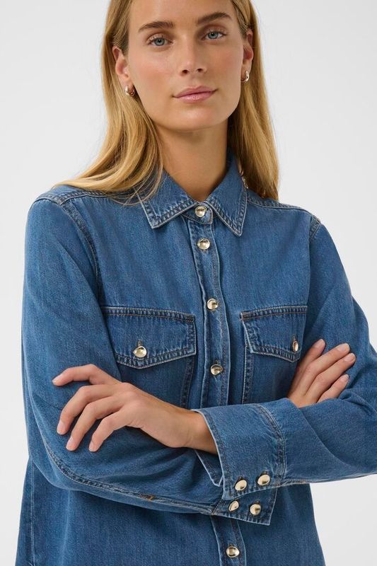 PAYAS Shirt  Medium Blue Denim 