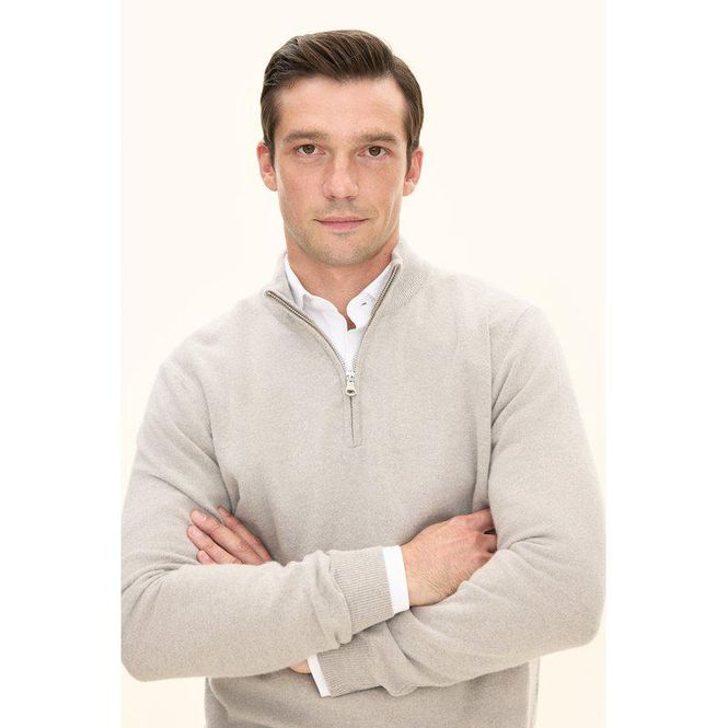 Hovedbilde Patton Half Zip Brick Beige