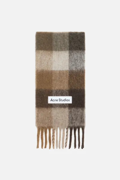 Hovedbilde MOHAIR CHECKED SCARF Dark ...