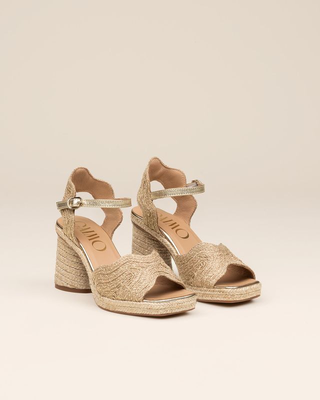 DANAE Cor Sandals Platino