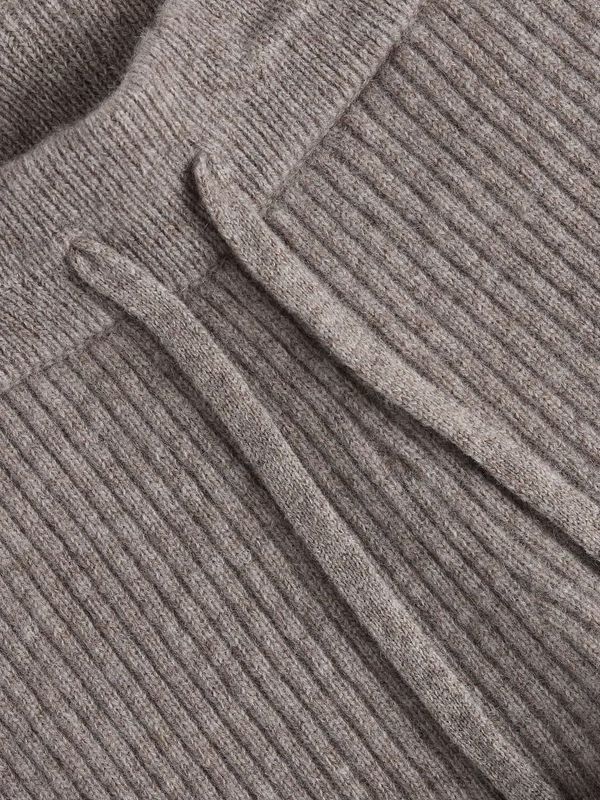 AMARA Rib Trousers Taupe