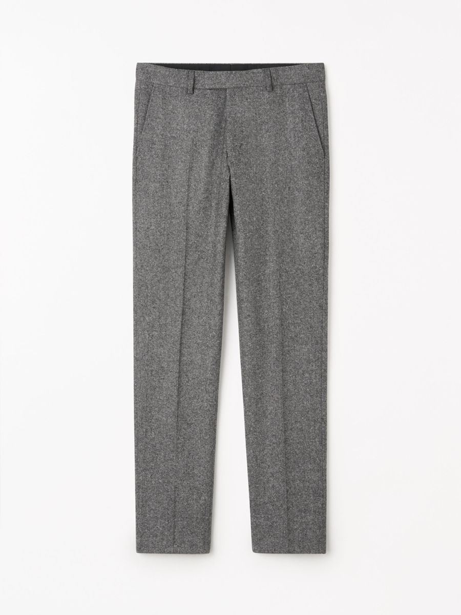 Tenuta Brushed Wool Trousers Black