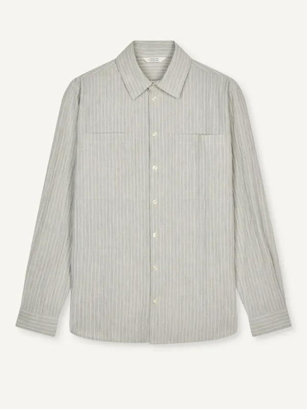 CANYON Shirt Light Grey Stripe 