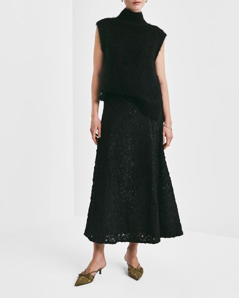 Hovedbilde Embroidery Lace Midi Skirt ...