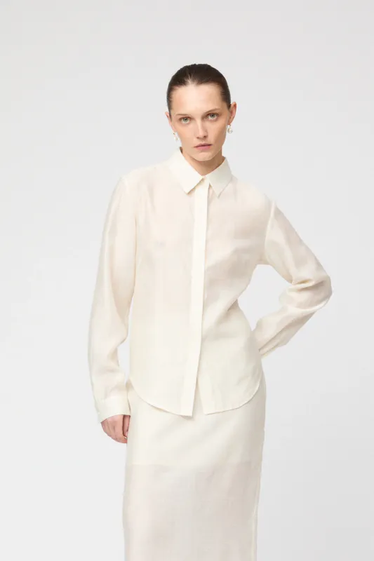 Organza Shirt Cream