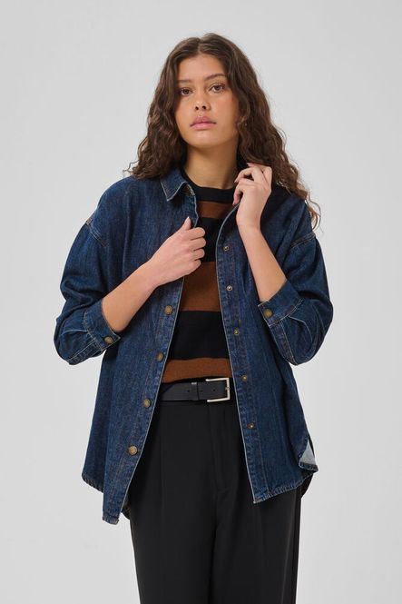 Hovedbilde MWHILMA 171 Denim Shirt Dark ...