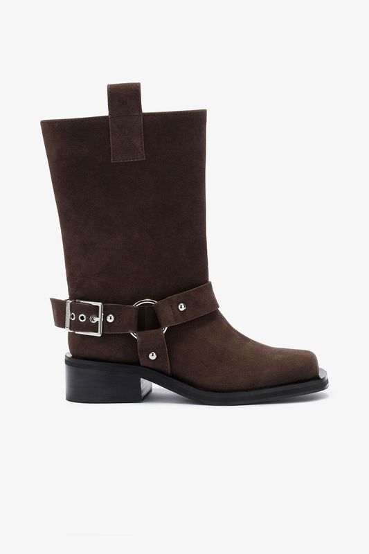Biker Boot Suede Chicory Coffee