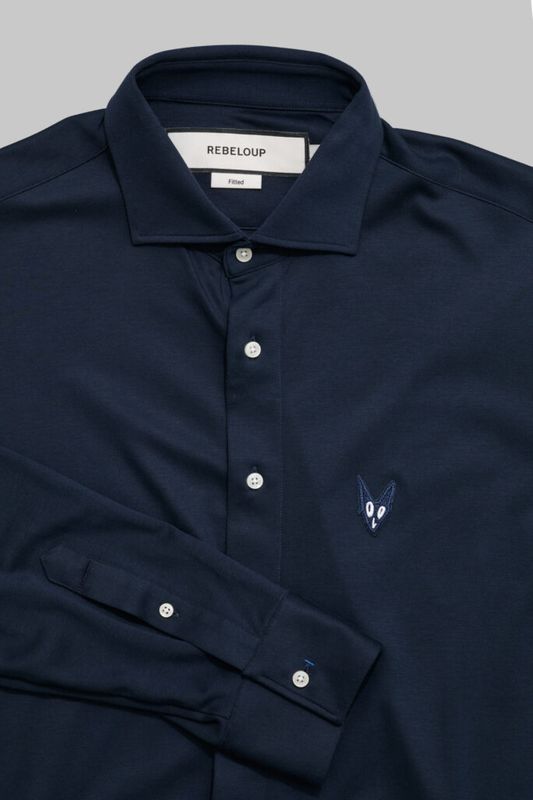 Leon Supima Shirt Navy
