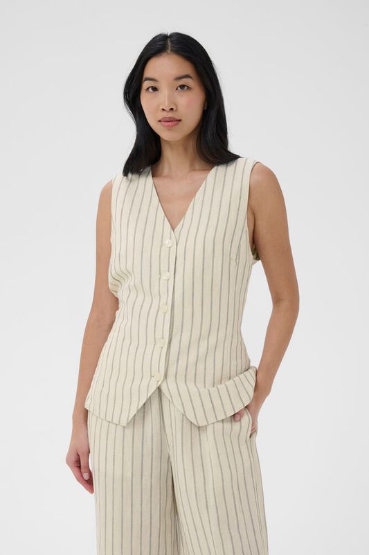 BintaPW Vest Black Stripe